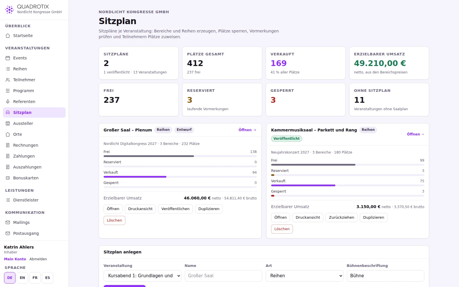Sitzplan